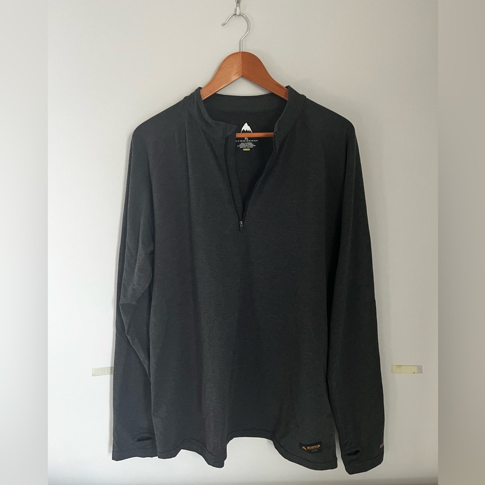 Burton Men’s Gray Quarter-Zip Fleece - Size XL